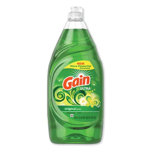 Dishwashing Liquid, Gain Original, 38 Oz Bottle, 8-Carton 1