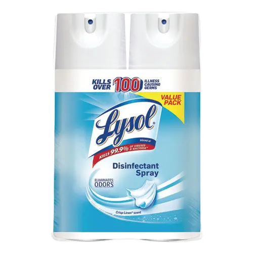Disinfectant Spray, Crisp Linen, 12.5 Oz Aerosol Spray, 2-Pack, 6 Pack-Carton 1