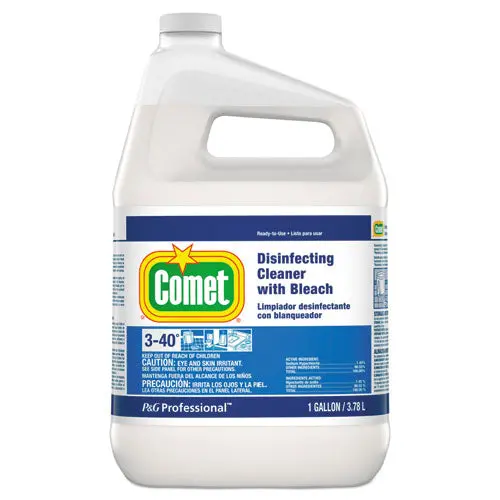 Disinfecting Cleaner W-Bleach, 1 Gal Bottle, 3-Carton 1