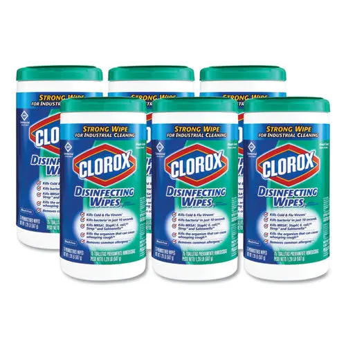 Disinfecting Wipes, 7 X 8, Fresh Scent, 75-Canister, 6-Carton 1