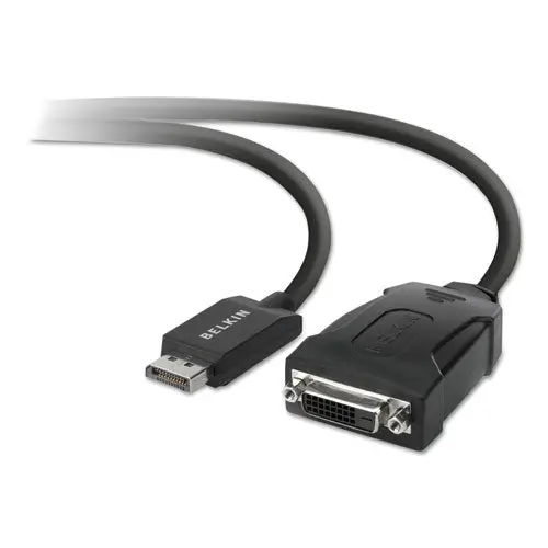 Displayport To Dvi Adapter, 5", Black 1