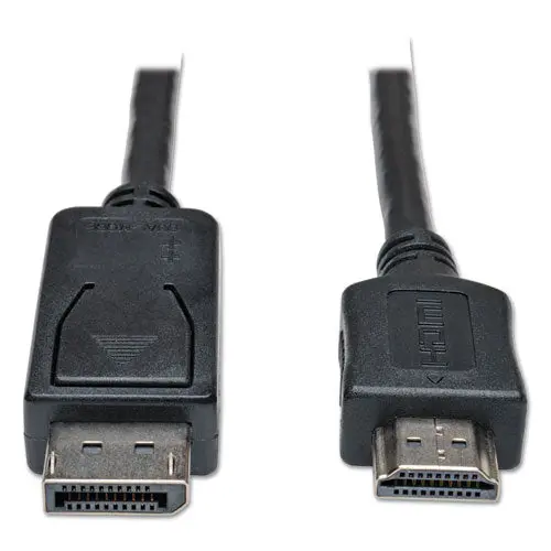 Displayport To Hdmi Cable Adapter (M-M), 6 Ft., Black 1