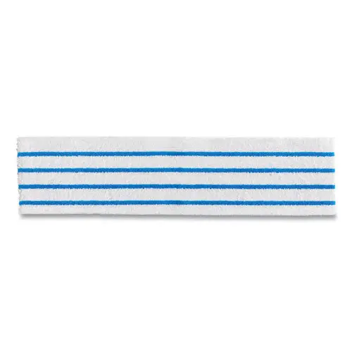 Disposable Microfiber Pad, White-Blue Stripes, 4.75 X 19, 50-Pack, 3 Packs-Carton 1