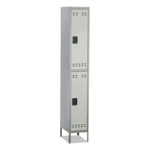 Double-Tier Locker, 12W X 18D X 78H, Two-Tone Gray 1