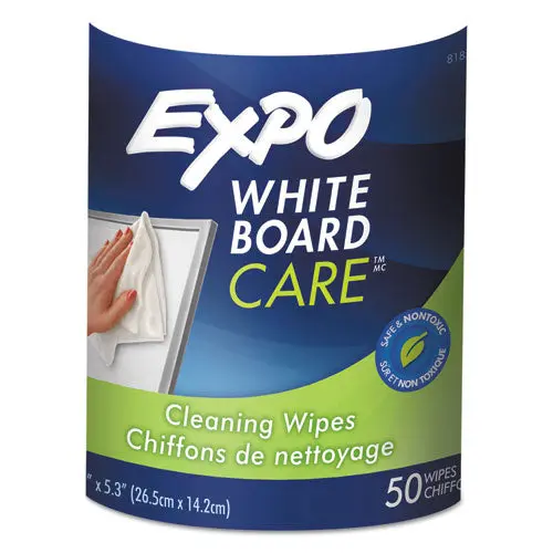 Dry-Erase Board-Cleaning Wet Wipes, 6 X 9, 50-Container 1