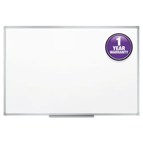 Dry-Erase Board, Melamine Surface, 36 X 24, Silver Aluminum Frame 1