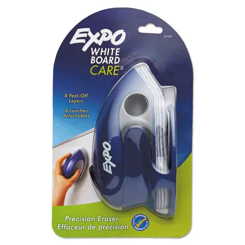 Dry Erase Precision Point Eraser With Replaceable Pad, 7.6" X 3.4" X 3.6" 1