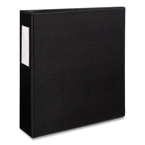 Durable Non-View Binder With Durahinge And Ezd Rings, 3 Rings, 3" Capacity, 11 X 8.5, Black, (8702) 1