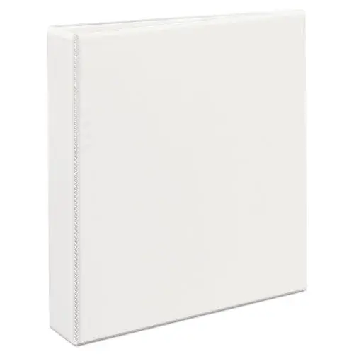 Durable View Binder With Durahinge And Ezd Rings, 3 Rings, 1.5" Capacity, 11 X 8.5, White, (9401) 1