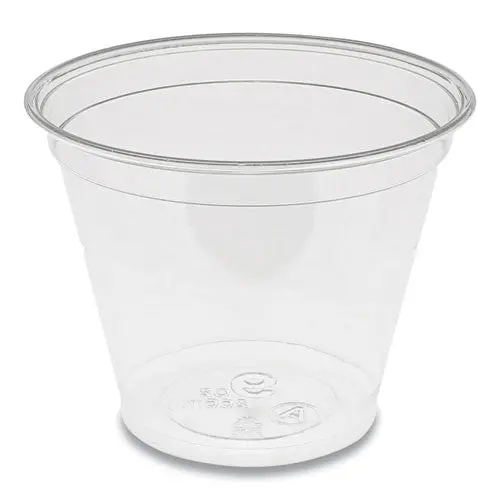 Earthchoice Recycled Clear Plastic Cold Cups, 9 Oz, 975-Carton 1