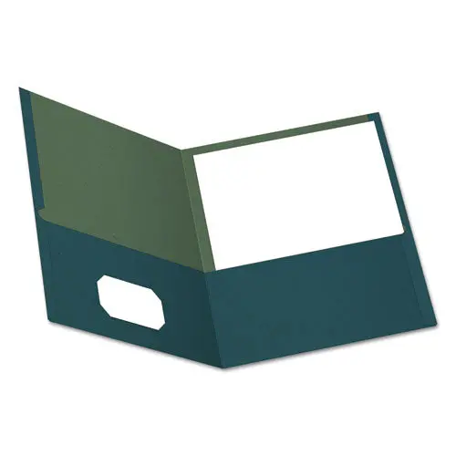 Earthwise By Oxford 100% Recycled Paper Twin-Pocket Portfolio, Blue 1