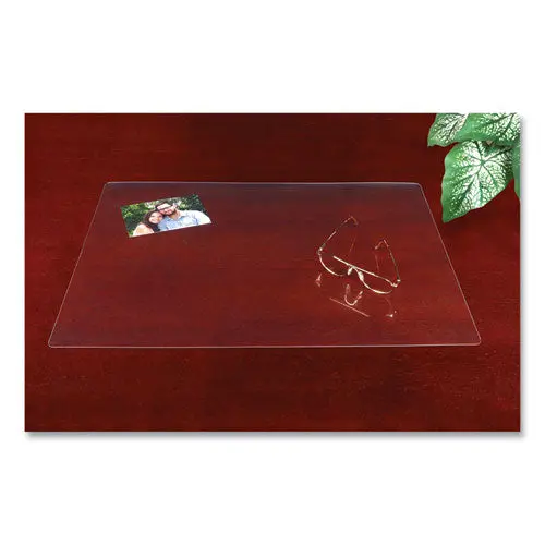 Eco-Clear Desk Pad With Antimicrobial Protection, 19 X 24, Clear Polyurethane 1