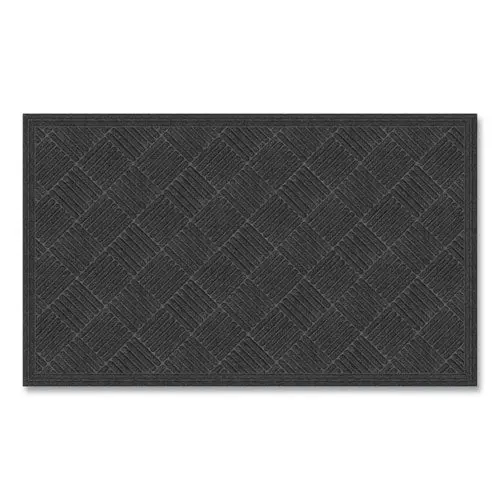 Ecomat Crosshatch Entry Mat, 36 X 60, Charcoal 1
