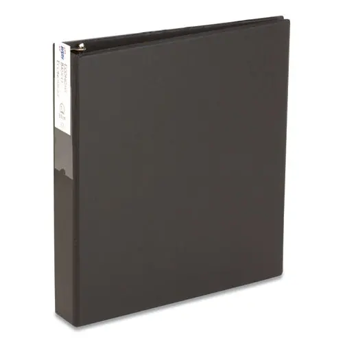 Economy Non-View Binder With Round Rings, 3 Rings, 1.5" Capacity, 11 X 8.5, Black, (4401) 1
