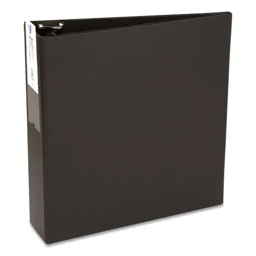 Economy Non-View Binder With Round Rings, 3 Rings, 3" Capacity, 11 X 8.5, Black, (4601) 1
