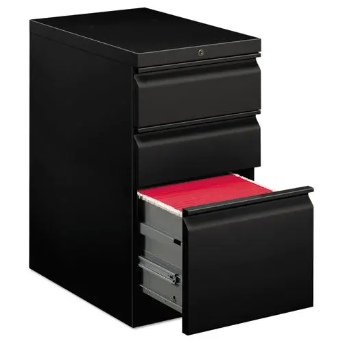 Efficiencies Mobile Box-Box-File Pedestal, 15W X 22.88D X 28H, Black 1