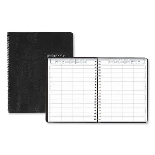 Eight-Person Group Practice Daily Appointment Book, 11 X 8.5, Black, 2021 1