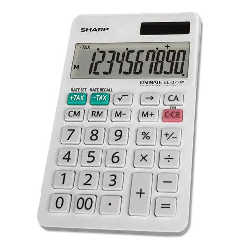 El-377Wb Large Pocket Calculator, 10-Digit Lcd 1