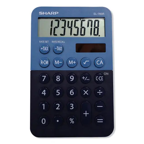 El-760Rbbl Handheld Calculator, 8-Digit Lcd 1