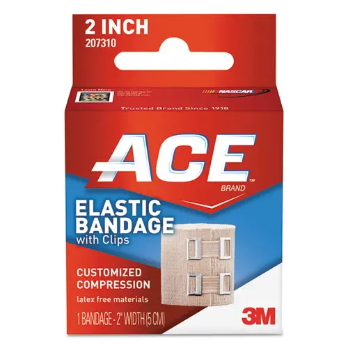 Elastic Bandage With E-Z Clips, 2" X 50" 1