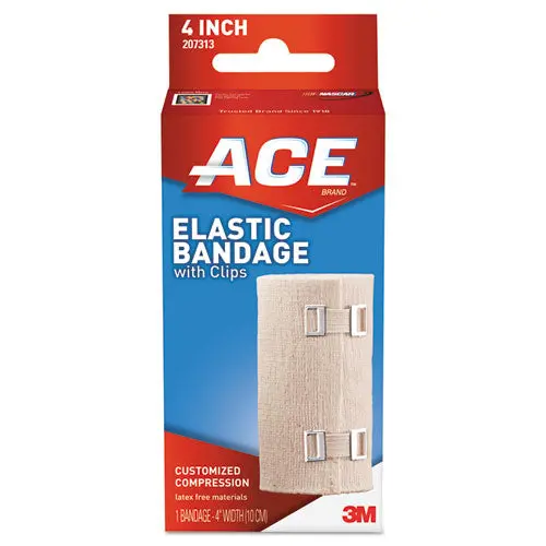 Elastic Bandage With E-Z Clips, 4" X 64" 1