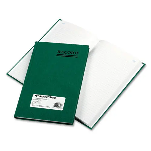 Emerald Series Account Book, Green Cover, 200 Pages, 9 5-8 X 6 1-4 1