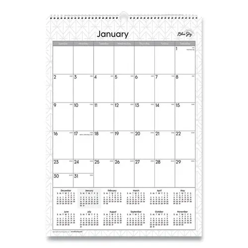 Enterprise Wall Calendar, 12 X 17, 2022 1