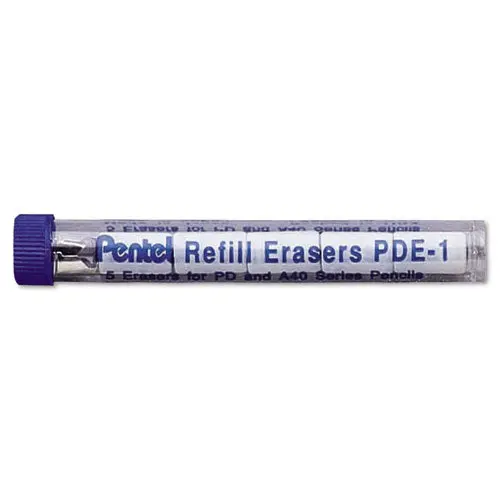 Eraser Refill For Pentel Pd And A40 Mechanical Pencils, 5-Tube 1
