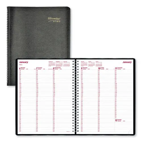 Essential Collection Weekly Appointment Book, 11 X 8.5, Black, 2021 1
