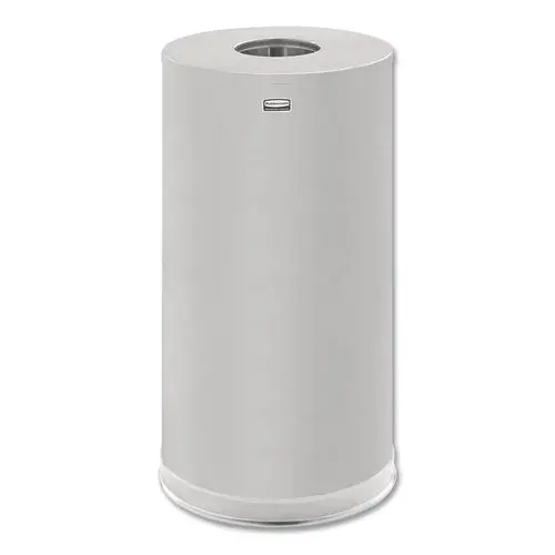 European And Metallic Series Drop-In Top Receptacle, Round, 15 Gal, Satin Stainless 1