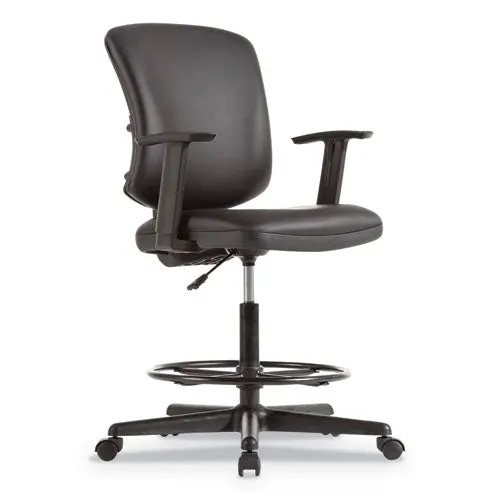 Everyday Task Stool, 31.38" Seat Height, Supports Up To 275 Lbs, Black Seat-Black Back, Black Base 1