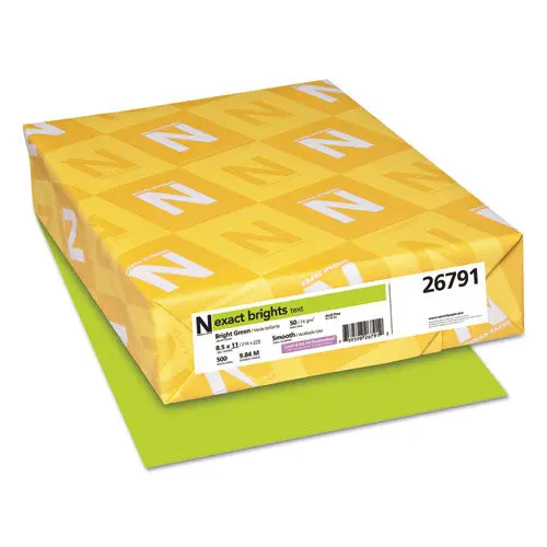 Exact Brights Paper, 20Lb, 8.5 X 11, Bright Green, 500-Ream 1