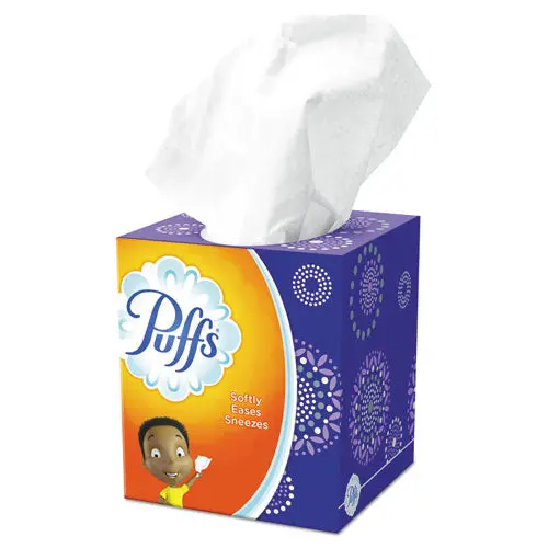 Facial Tissue, 2-Ply, White, 64 Sheets-Box, 24 Boxes-Carton 1