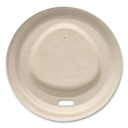 Fiber Lids For Cups, Fits 10 Oz To 20 Oz Cups, Natural, 1,000/Carton 1