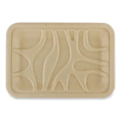 Fiber Trays, 5.7 X 8.2 X 0.6, Natural, Paper, 500/Carton 1