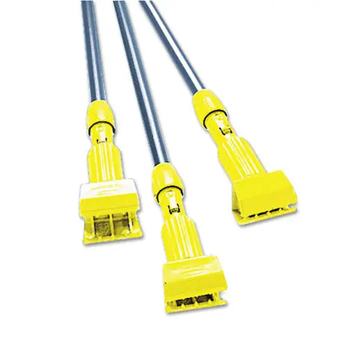 Fiberglass Gripper Mop Handle, Yellow-Gray 1