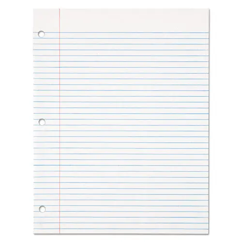 Filler Paper, 3-Hole, 8.5 X 11, Medium-College Rule, 500-Pack 1