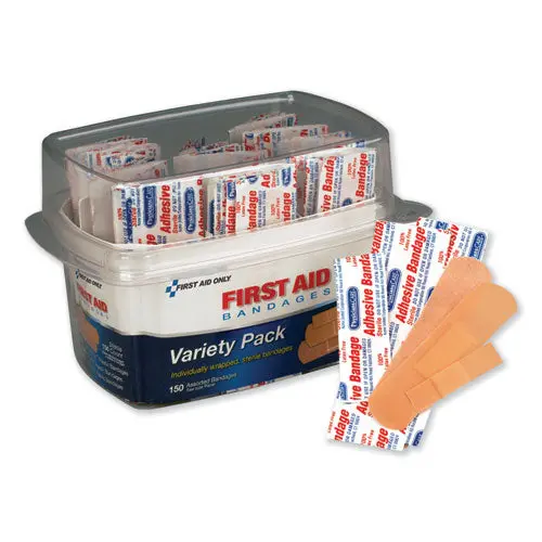 First Aid Bandages, Assorted, 150 Pieces-Kit 1