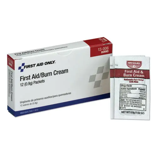 First Aid Kit Refill Burn Cream Packets, 12-Box 1