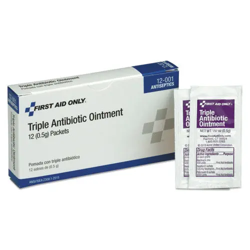 First Aid Kit Refill Triple Antibiotic Ointment, 12-Box 1