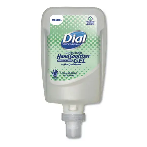 Fit Fragrance-Free Antimicrobial Manual Dispenser Refill Gel Hand Sanitizer, 1.2 L, Bottle 1