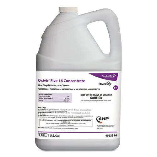 Five 16 One-Step Disinfectant Cleaner, 1 Gal Bottle, 4-Carton 1