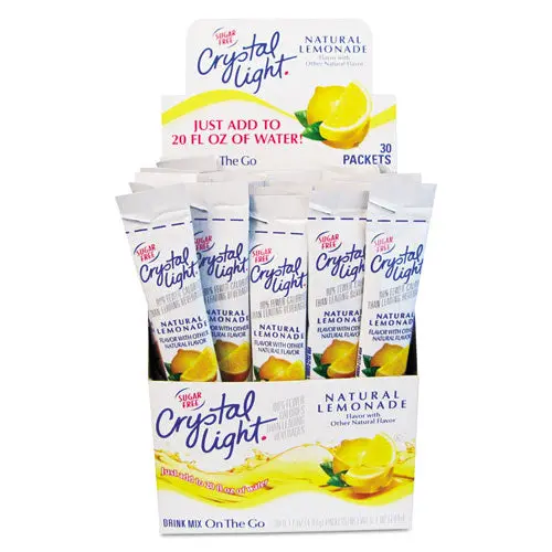 Flavored Drink Mix, Lemonade, 30 .17Oz Packets-Box 1