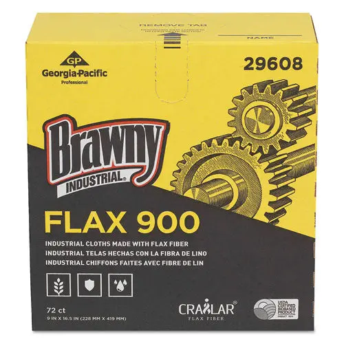 Flax 900 Heavy Duty Cloths, 9 X 16 1-2, White, 72-Box, 10 Box-Carton 1