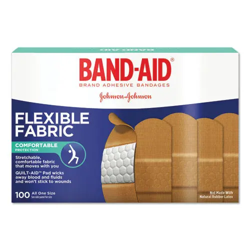 Flexible Fabric Adhesive Bandages, 1" X 3", 100-Box 1
