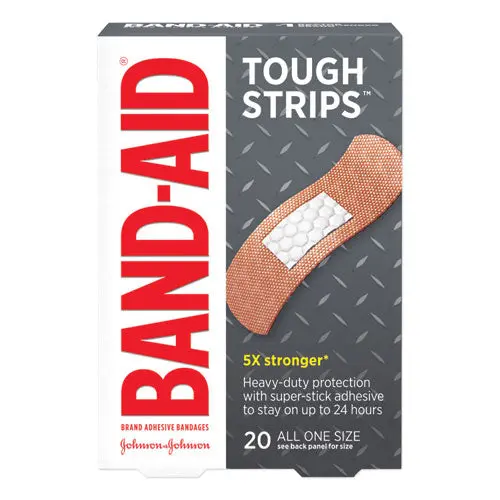Flexible Fabric Adhesive Tough Strip Bandages, 1" X 3.25", 20-Box 1