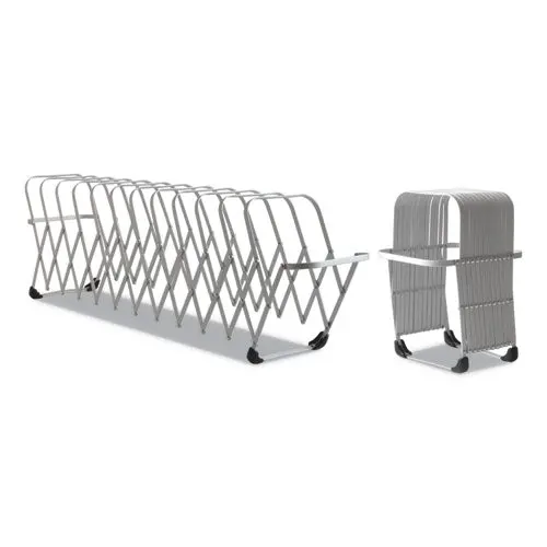 Flexifile Expandable Collator To Organizer, 12 Sections, Letter To Legal Size Files, 6" X 6.75" X 10.5", Silver 1
