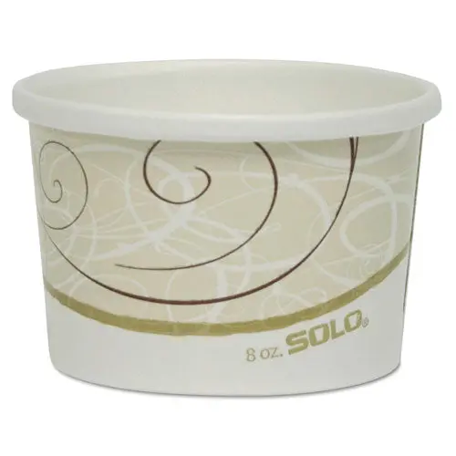 Flexstyle Double Poly Paper Containers, 8 Oz, Symphony Design, 25-Pack 1