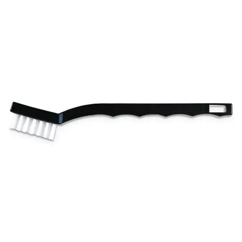 Flo-Pac Utility Toothbrush Style Maintenance Brush, Nylon, 7 1-4", Black 1