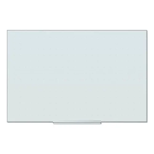 Floating Glass Ghost Grid Dry Erase Board, 36 X 24, White 1